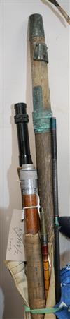 A quantity of fishing rods                                                                                                             