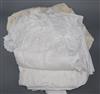 A collection of late Victorian and later embroidered white-work christening gowns                                                      