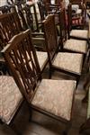 A set of 6 Edwardian mahogany dining chairs (2 with arms)                                                                              