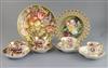 An early 19th century Spode cabinet plate with fruit and flowers,                                                                      