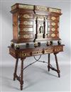 An Althorp 'Living History Collection' walnut and mahogany Renaissance cocktail cabinet on stand, W.4ft 2in. D.1ft 8in. H.5ft 7in.     