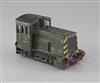 A "Riva Rossi" O gauge 0-4-0 diesel shunter locomotive, number D2783, 2 rail, green livery, 15cm                                       