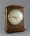 Jackson and Son of Bristol. A Regency brass mounted rosewood bracket clock, H.16in.                                                    