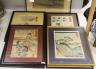 Japanese School, eight assorted woodblock prints including works by Kuniyoshi and Hiroshige, largest 37 x 24cm                                                                                                              