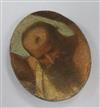 Old Master oil on canvas laid on oak height 13cm                                                                                       