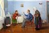 Victor Sumin (Russian, 20th) Story Time 21 x 31in., unframed                                                                           