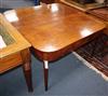 A pair of George III mahogany D-end tables w.121cm                                                                                     