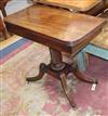 A Regency mahogany tea table W.86cm                                                                                                    