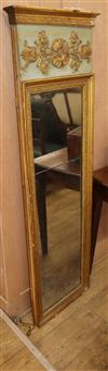 A Neoclassical Revival gilt pier glass W.47cm                                                                                          