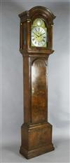 Obadiah Smith of London. An early 18th century walnut eight day longcase clock, W.1ft 9in. H.7ft 3in.                                  