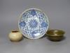 Three items of Chinese ceramic , largest 19cm diameter                                                                                                                                                                      