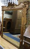 A large gilt overmantel mirror W.160cm                                                                                                 