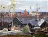 Alexander Gulyaev (1917-1995) The Volkhov River 28.5 x 38in., unframed                                                                 