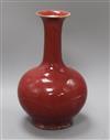 A Chinese flambé bottle vase height 34.5cm                                                                                             