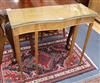 An Edwardian console table, possibly Scottish? W.91cm                                                                                  