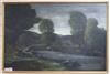 Attributed to Percy Learson oil on canvas, River landscape, 60 x 90cm                                                                  