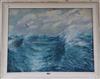 W.H. Smee, oil on board, Seagulls flying over waves, signed, 44 x 59cm                                                                 