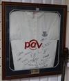 A framed Sussex County Cricket Club shirt signed by Sussex 1st XI players c.2013                                                       