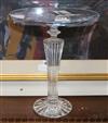A tall Baccarat crystal cake stand, height 34cm, boxed                                                                                 