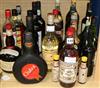 A quantity of assorted wines and spirits                                                                                               