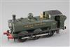 A scratch built O gauge GWR Pannier tank locomotive 0-6-0, number 4657, green livery, 3 rail, 22cm                                     