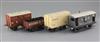 A GW refrigerator van, no.2573, in cream, a NE box fish van, no.2573, in red,                                                          