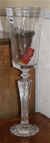 A tall Baccarat crystal goblet, height 59cms, boxed                                                                                    