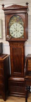 A Breckenridge & Son Kilmarnock mahogany longcase clock H.220cm                                                                        