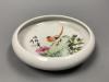 A Chinese enamelled porcelain 'pheasant' dish, diameter 12cm                                                                                                                                                                