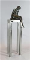 § Bruce Denny (1967-) 'Sitting Pretty' 14.5in. on the original steel stand, overall height 54.5in.                                     