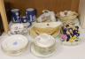 A pair of silver-mounted Wedgwood Blue Jasper rifle trophy mugs, Bruce Bairnsfather tableware, Miniature Rifle Clubs Society teaware etc.                                                                                   