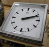 A French double sided railway clock by ATO width 50cm height 51cm                                                                      