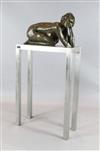 § Bruce Denny (1967-) 'Laying Low' 14in., on the original steel stand, overall height 54in.                                            