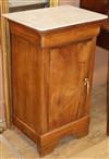 A French walnut pot cupboard W.50cm                                                                                                    