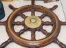 A 19th century mahogany and brass mounted ship's wheel 77cm                                                                                                                                                                 