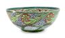 An unusual Arts & Crafts experimental pottery bowl, dated 1914, in de Morgan style, by Torquato Castellani (1843-1931), 37cm diameter                                                                                       