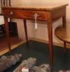 A George III mahogany side table W.82cm                                                                                                