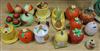 A collection of Carlton Ware novelty fruit or vegetable form jars, cruets etc.                                                         