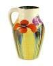 A Clarice Cliff Delecia Poppy jug, 29.5cm high                                                                                                                                                                              