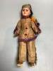 A Georgian Indian bisque character doll, all original costume                                                                                                                                                               