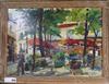 R. Vuillem, oil on card, Montmartre, signed and dated, '50 38 x 52cm                                                                   