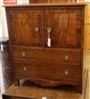 A George III and later mahogany commode W.70cm                                                                                         