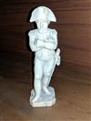 A 19th century French carved ivory figure of Napoleon, height 6.1in.                                                                   