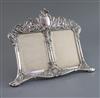 A late 19th/early 20th century Tiffany & Co Art Nouveau sterling silver double photograph frame, width 27.2cm.                         