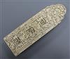 A 19th century Chinese finely carved ivory cribbage board                                                                              