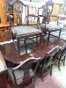 A set of eight Hepplewhite style mahogany dining chairs (two having arms)                                                                                                                                                   