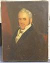 19th century English School Portrait of Sir John F.W. Herschel, 70 x 53cm, unframed                                                    