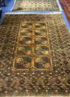 A Bokhara rust ground rug and a large carpet 280x170cm + 195 x 106cm                                                                   