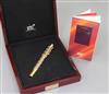 A Montblanc Semiramis Patron of Art limited edition 888 fountain pen, made in honour in Queen Semiramis                                