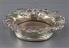 A Victorian silver wine coaster, by Henry Wilkinson & Co, 19.6cm.                                                                      